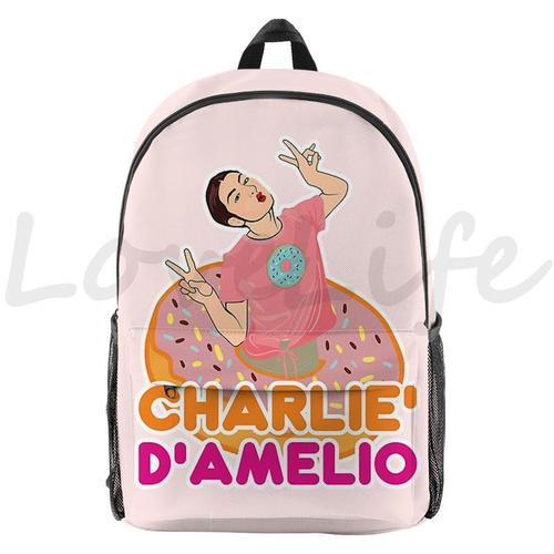 Sac à Dos Charli Damelio Pour Filles Cartable D'école Cartable De V... on Productcaster.