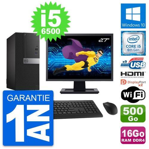 PC Tour Dell 7050 Ecran 27" i5-6500 RAM 16Go Disque 500Go HDMI Wind... on Productcaster.