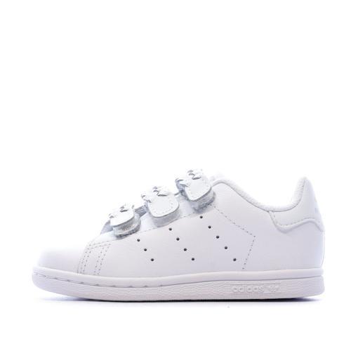 Basket Blanche Fille Adidas Stan Smith Cf I on Productcaster.