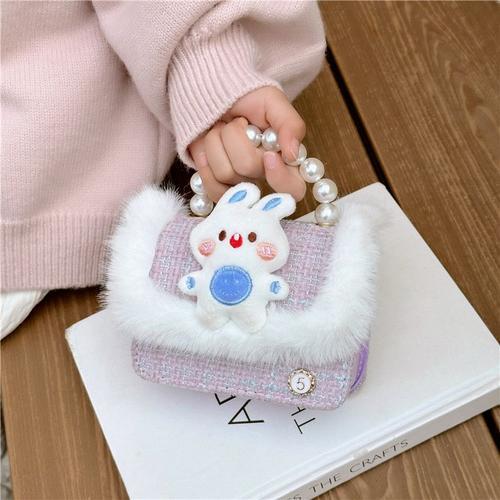 Mini sac à chaîne, sac à bandoulière de poupée en peluche de dessin... on Productcaster.