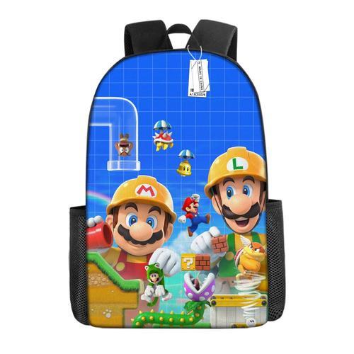 Super Mario 3D modèle Anime sac à dos sac à dos imprimé sac d'école... on Productcaster.