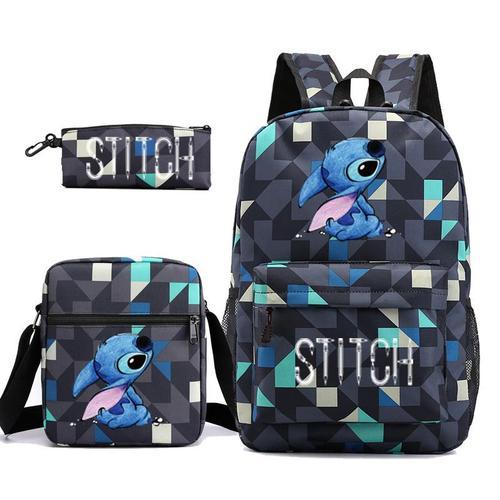 Lilo & Stitch Stitch Sac à dos Sac bandoulière + Sac à crayons Modè... on Productcaster.