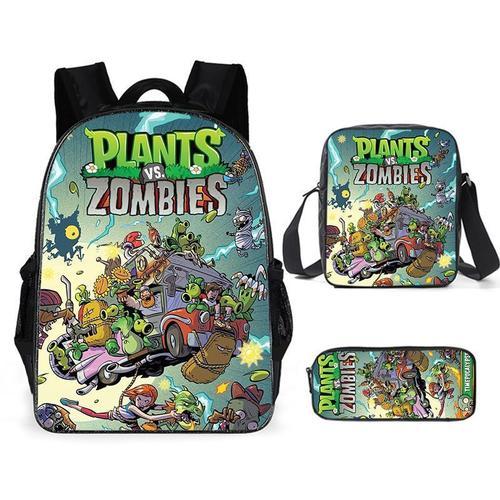 Plants vs. Zombies Sac à dos de jeu Sac à dos Sac d'école moyen Ens... on Productcaster.