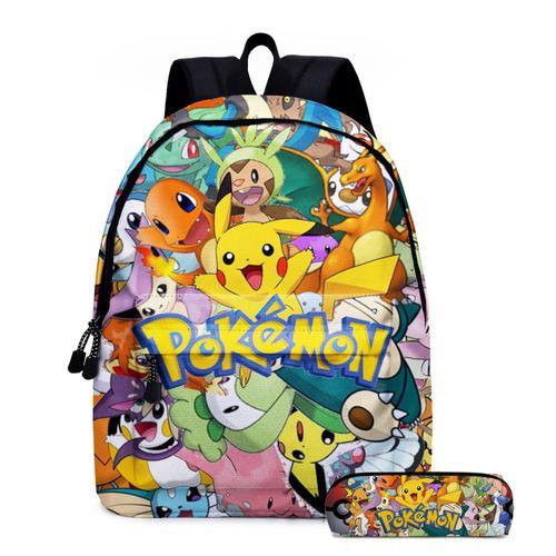 Sac à dos Pikachu ensemble deux pièces sac d'école étudiant Pokemon... on Productcaster.