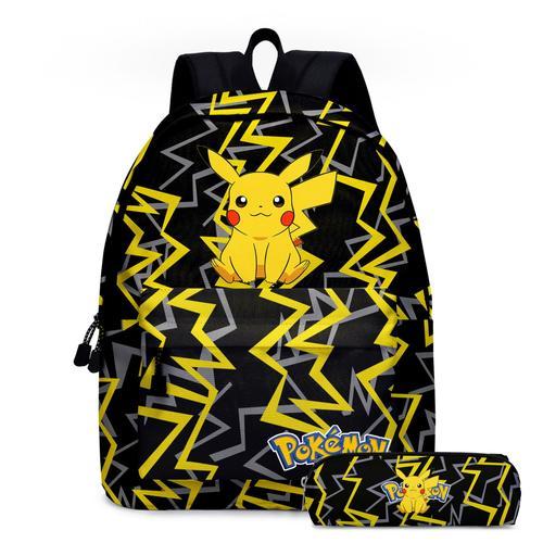 Sac à dos Pikachu ensemble deux pièces sac d'école étudiant Pokemon... on Productcaster.