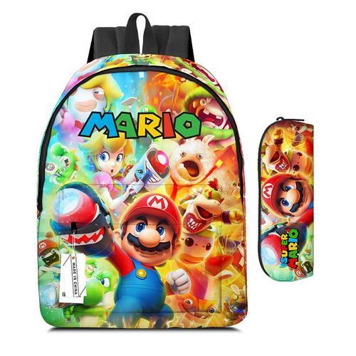 Sac à dos européen et américain Super Mario Mario Mario sac d'école... on Productcaster.