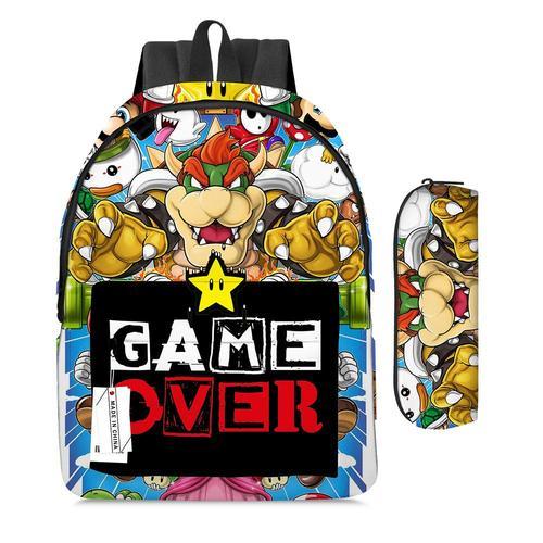 Sac à dos européen et américain Super Mario Mario Mario sac d'école... on Productcaster.