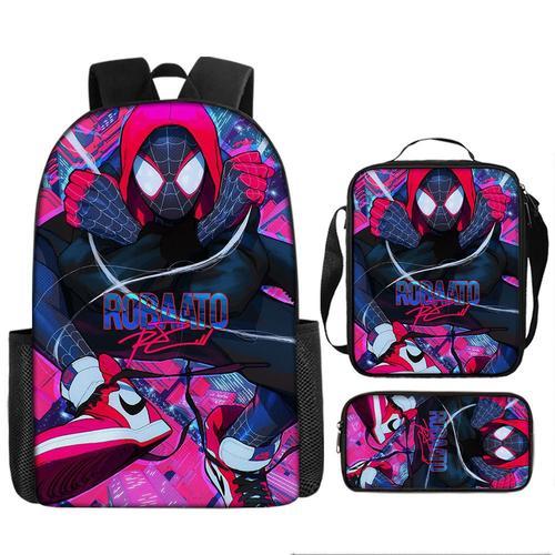 Marvel Spider-Man dessin animé sac à dos monde parallèle étudiant d... on Productcaster.