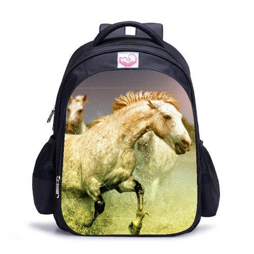 Sac à dos motif cheval sac d'école pour enfants SHB17785 on Productcaster.