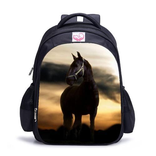 Sac à dos motif cheval sac d'école pour enfants SHB17686 on Productcaster.