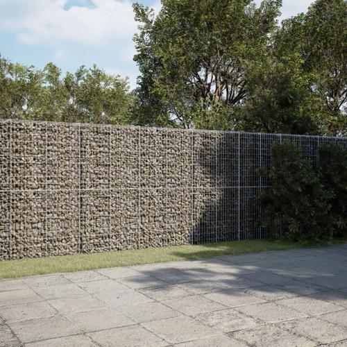 Vidaxl Panier Gabion Avec Couvercle 1000x100x200 Cm Fer Galvanisé on Productcaster.