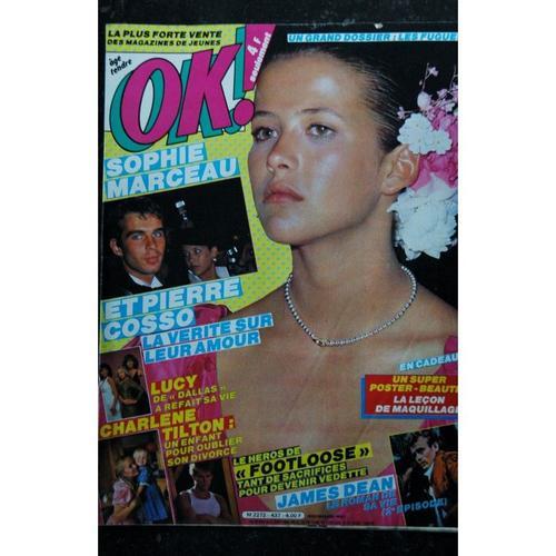 Ok ! Âge Tendre 437 Juin 1984 Cover Sophie Marceau James Dean Charl... on Productcaster.