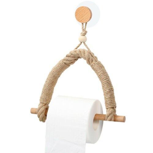 1 * porte-rouleau de papier toilette tissé à la main, trou de toile... on Productcaster.