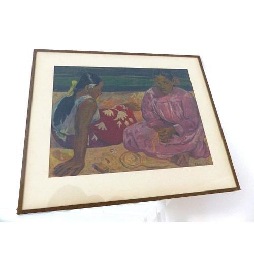 Ancienne Lithographie - Repro Oeuvre - Paul Gauguin " Femmes De Tah... on Productcaster.