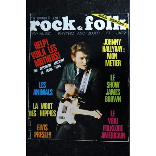 Rock & Folk 012 N° 12 - Novembre 1967 - Hallyday Animals Elvis Pres... on Productcaster.