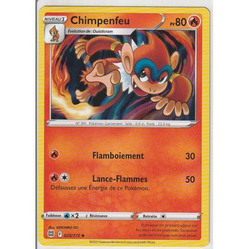 Carte Pokemon - Chimpenfeu - 025/172 - Épée Et Bouclier 9 - Stars E... on Productcaster.