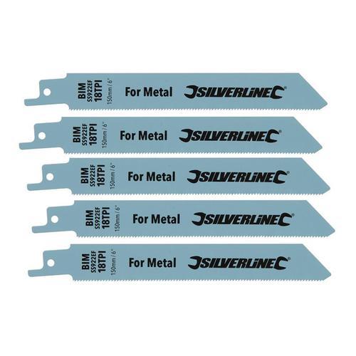 5 LAMES DE SCIE SABRE BIMETAL POUR UNE COUPE FINE DU METAL on Productcaster.