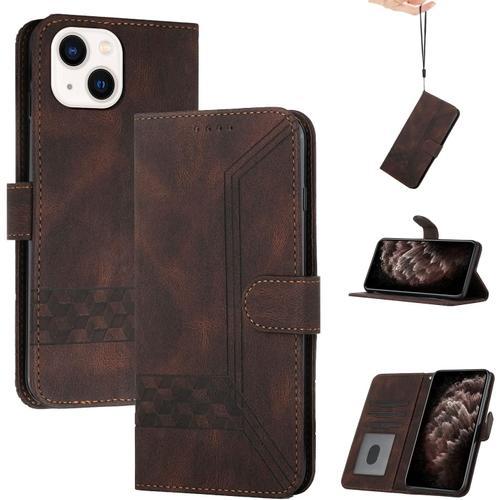 Coque Pour Iphone 13(6.1),Etui En Cuir Pu Portefeuille Coque Avec F... on Productcaster.