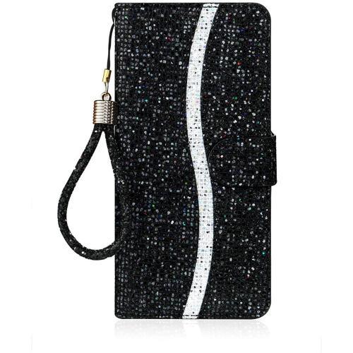 Coque Apple Iphone 12 Mini,Housse En Cuir Bling Glitter Diamant, Em... on Productcaster.