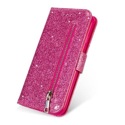 Étui Portefeuille En Cuir À Paillettes Pour Samsung Galaxy S23 Ultr... on Productcaster.