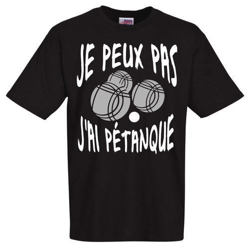 Tshirt Boulistes - Je Peux Pasj'ai Pétanque Tshirt Boulistess Rigol... on Productcaster.