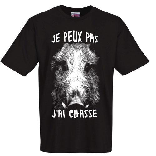 Cadeau Chasseurs - Je Peux Pas J'ai Chasse Tshirt Chasseurs Sanglier on Productcaster.