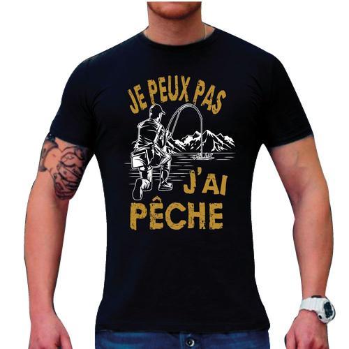 Je Peux Pas, J'ai Pêche Tshirt Pêcheurs, Tshirt Humoristique Pêcheur on Productcaster.