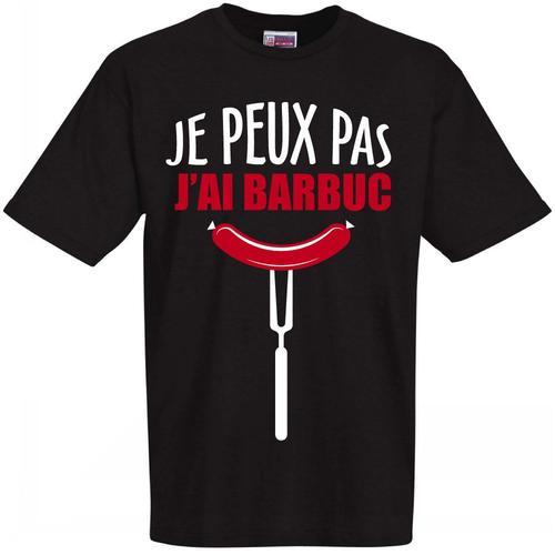 T-Shirt Noir Je Peux Pas J'ai Barbuc - Cadeau Fête Des Pères Humori... on Productcaster.