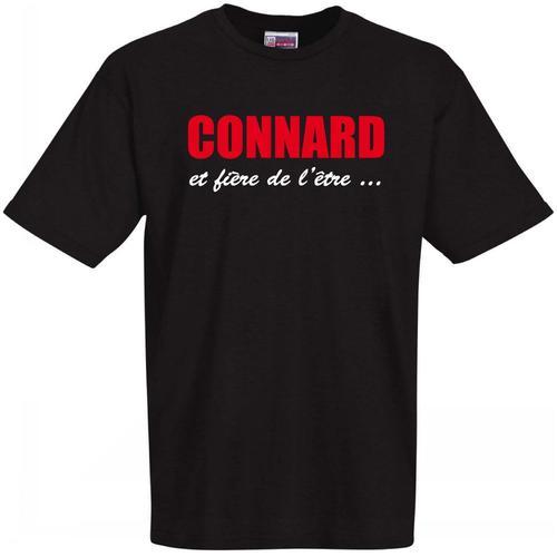 T-Shirt Humoristique Noir Connard Et Fier De L'être, Cadeau Fête De... on Productcaster.