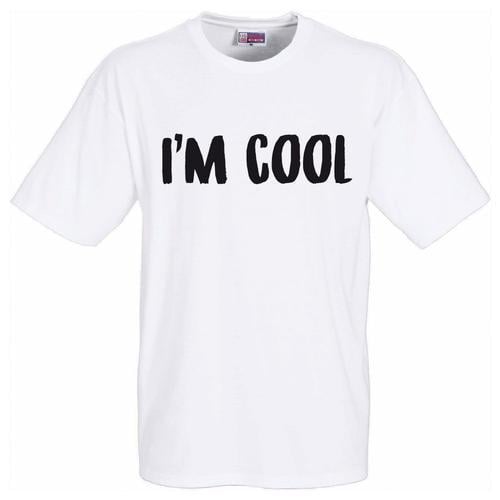 T-Shirt Humoristique Blanc I'm Cool - Cadeau Fête Des Pères - - Cad... on Productcaster.