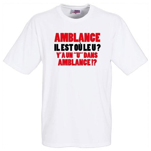 T-Shirt Humoristique Blanc Amblance. Pour La Fête Des Pères, Fêtes ... on Productcaster.