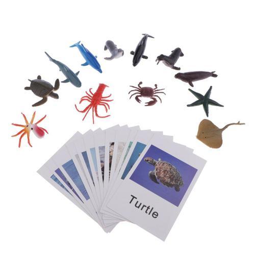 Ensemble De 12 Figurines D'Animaux Montessori, Jeu De Puzzle As... on Productcaster.