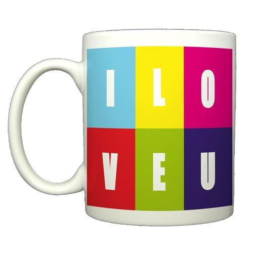 Mug Saint Valentin "I Love You Colors" on Productcaster.