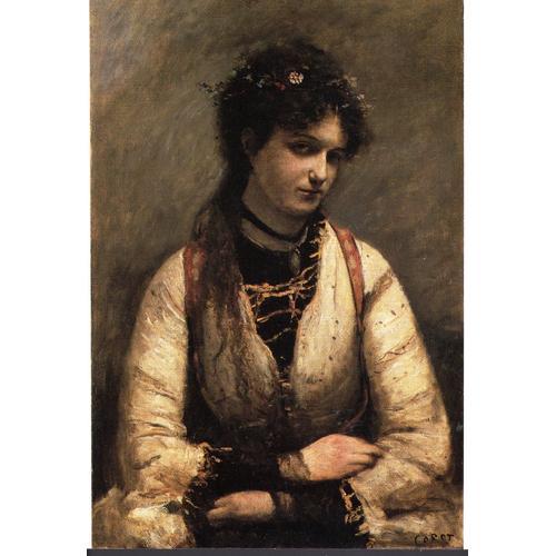 Carte Postale D'un Tableau De Corot : « Mademoiselle De Foudras » on Productcaster.