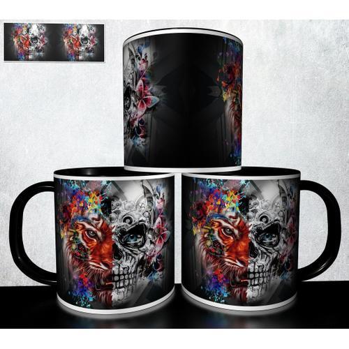 Mug Personnalisé Tasse À Café - Halloween Tete De Mort Réf 905 on Productcaster.