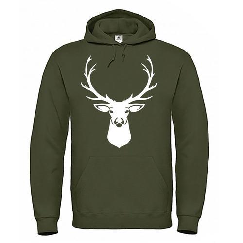 Tête De Cerf Sweat Chasseur Homme Chasseur Sweat Chasseur Homme À C... on Productcaster.