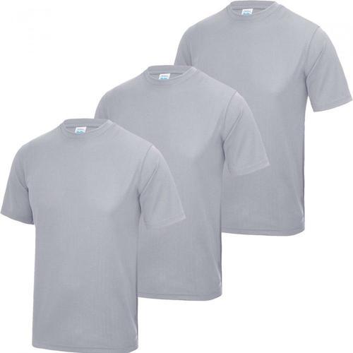 Tee Shirt De Sport Homme Just Cool Anti Transpirant Lot 3 Gris on Productcaster.