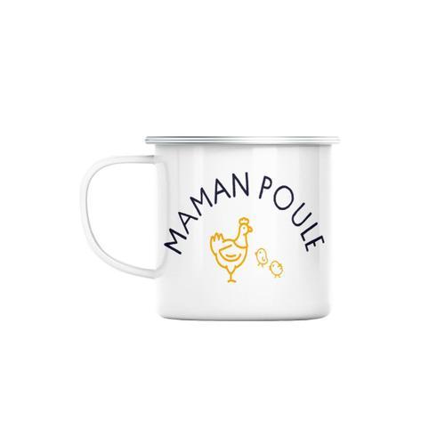 Mug En Métal Emaillé Maman Poule Famille Mignon Animal on Productcaster.