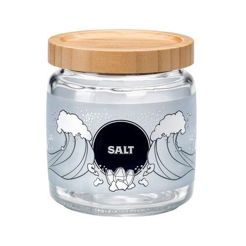 Bocal 0.75 L Couvercle En Bambou Décor Salt on Productcaster.