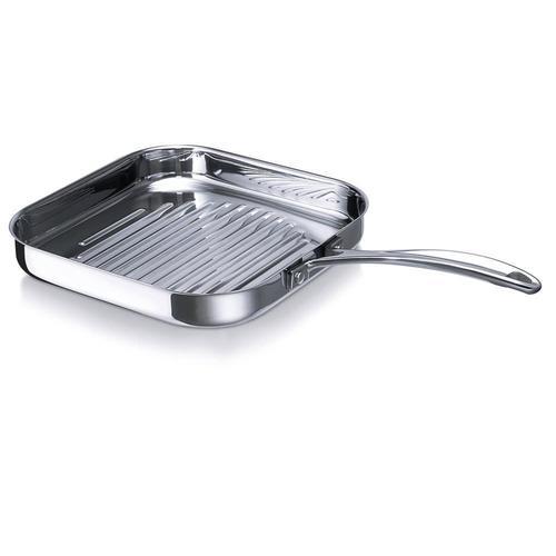 Poêle Grill Carrée Chef 26,5 Cm En Inox on Productcaster.