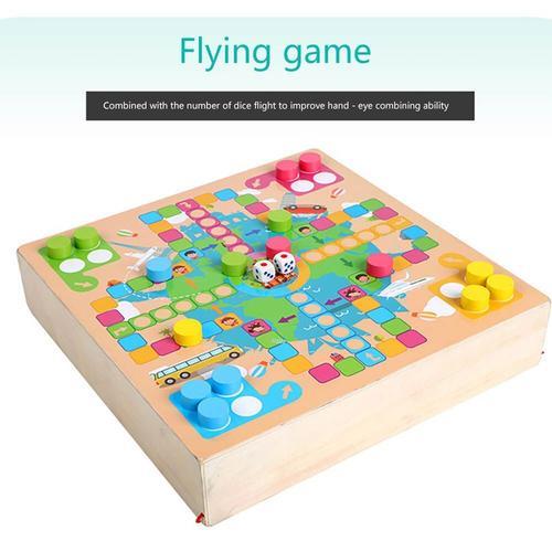 Jeu De Plateau En Bois Double Face, Labyrinthe Créatif, Puzzle Vola... on Productcaster.