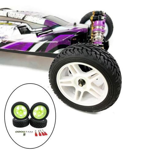 Ensemble De 4 Pneus En Caoutchouc 75mm Rc Pour Voiture De Course, B... on Productcaster.