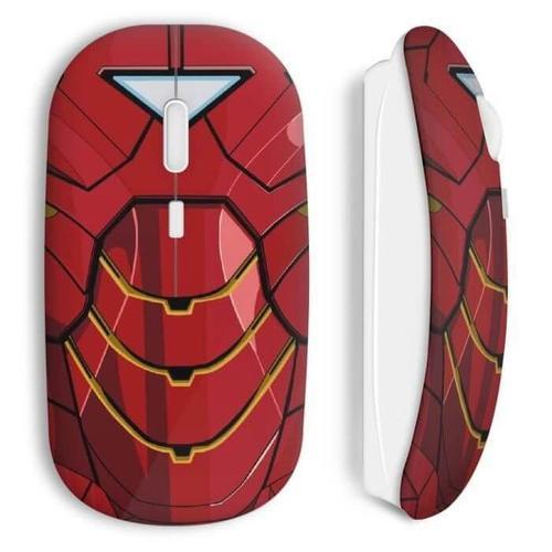 Souris sans fil iron man avenger style red armure on Productcaster.