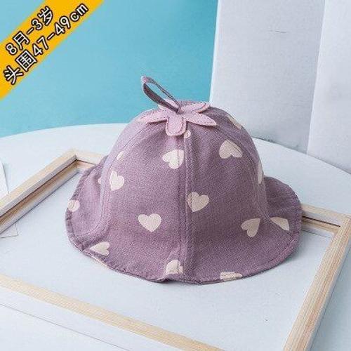 Chapeau De Soleil En Coton Pour Bébé, Casquette De Plage Ronde, Pou... on Productcaster.