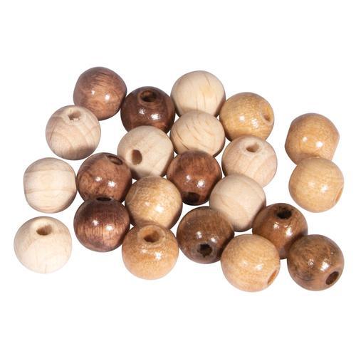 Assort. Perles En Bois , Fsc 100%, 8mm , Tons Naturelles, Polies, 8... on Productcaster.