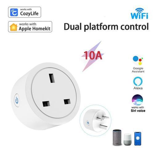 Prise Wifi Intelligente 10a, Télécommande Sans Fil Royaume-Uni, Com... on Productcaster.