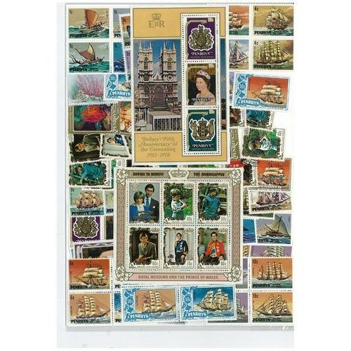 Collection De Timbres Penrhyn Oblitérés : Qté -... on Productcaster.