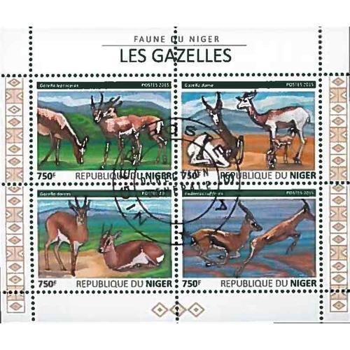 Timbres Thématiques Niger Antilopes Oblitérés on Productcaster.