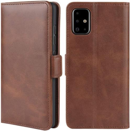 Coque Pour Samsung Galaxy A71 5g, Housse Etui À Rabat En Premium Pu... on Productcaster.