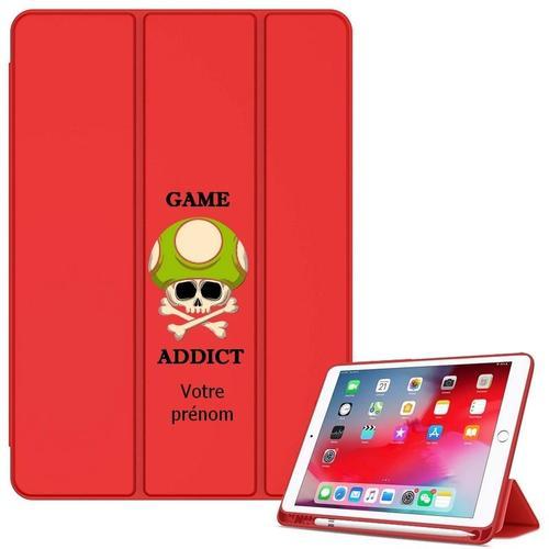 Housse Ipad 1 2 3 4 Rouge Avec Motif Game Over Personnalisee on Productcaster.